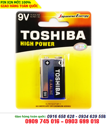 Toshiba 6LR61GCP-BP1; Pin vuông 9v Alkaline Toshiba High Power 6LR61GCP-BP1 chính hãng Made in P.R.C (Vỉ 1viên)
